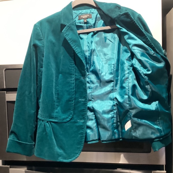 Talbots teal corduroy jacket - Picture 3 of 7